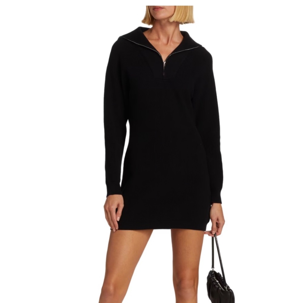 WAYF (Where Are You From) Brand DIANA Quarter Zip Sweater Dress XS